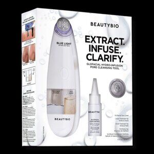 BeautyBio GLOfacial Hydro-Infusion Pore Cleansing + Blue LED Clarifying Tool